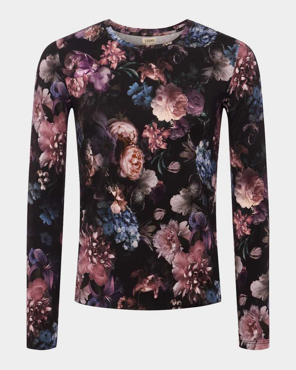 Tess Long-Sleeve Vintage Flower T